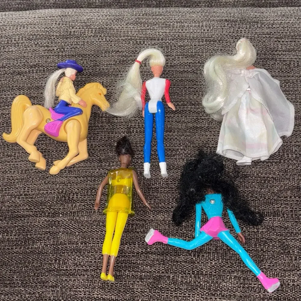 Barbie Lot of McDonalds Happy Meal Figures Vintage 1990s set of 5 Collectible